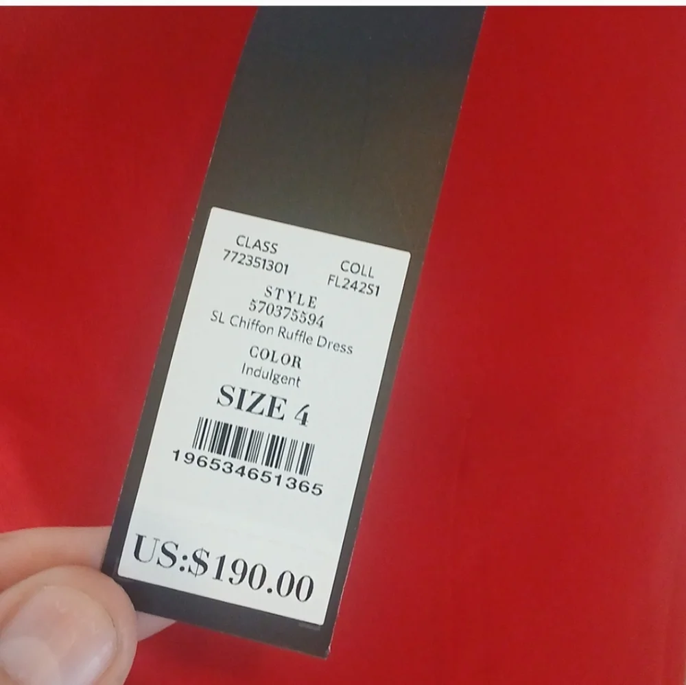 BNWT WHBM Elegant Red Halter Dress SZ 4 - Picture 8 of 10